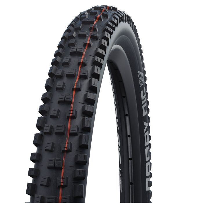 SCHWALBE NOBBY NIC 27.5x2.60 ADDIX SOFT SUPERTRAIL Tubeless Ready Zacht Zwarte band