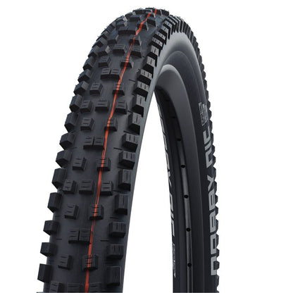 Band SCHWALBE NOBBY NIC 27.5x2.40 ADDIX SOFT SUPERGROUND Tubeless Ready Soepel Zwart