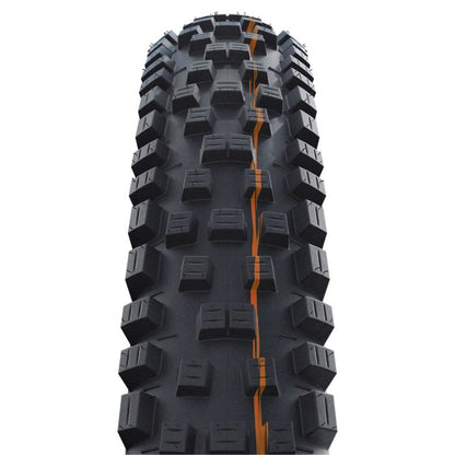 Band SCHWALBE NOBBY NIC 27.5x2.40 ADDIX SOFT SUPERGROUND Tubeless Ready Soepel Zwart