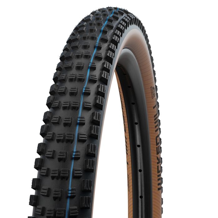 SCHWALBE WICKED WILL 29x2.25 ADDIX SPEEDGRIP SUPERRACE Tubeless Ready Zacht Bruin band