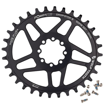 Enkelvoudig Ovaal Kettingblad WOLF TOOTH 12V SRAM Direct Mount 8 bouten Offset 3mm