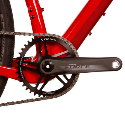 Enkelvoudig Kettingblad WOLF TOOTH DROP-STOP ST GRAVEL DM 8 Bouten Sram Zwart