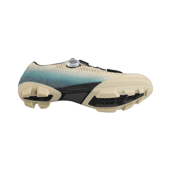 Chaussures VTT XC/Gravel SHIMANO RX600 Beige/Bleu