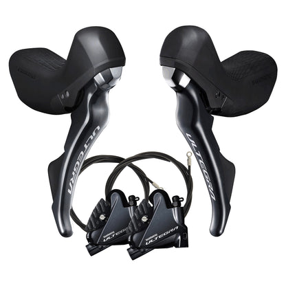 Paar Hendels en Remklauwen SHIMANO ULTEGRA R8020 2x11 Flat Mount Zonder Schijf