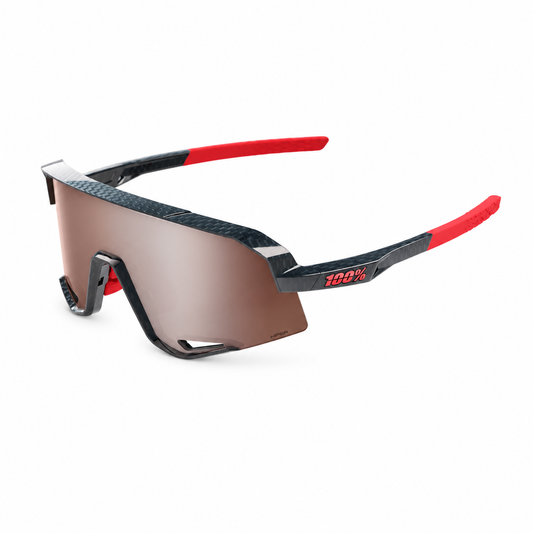 Bril 100% SLENDALE Noir Carbon Hiper Mirror Argent