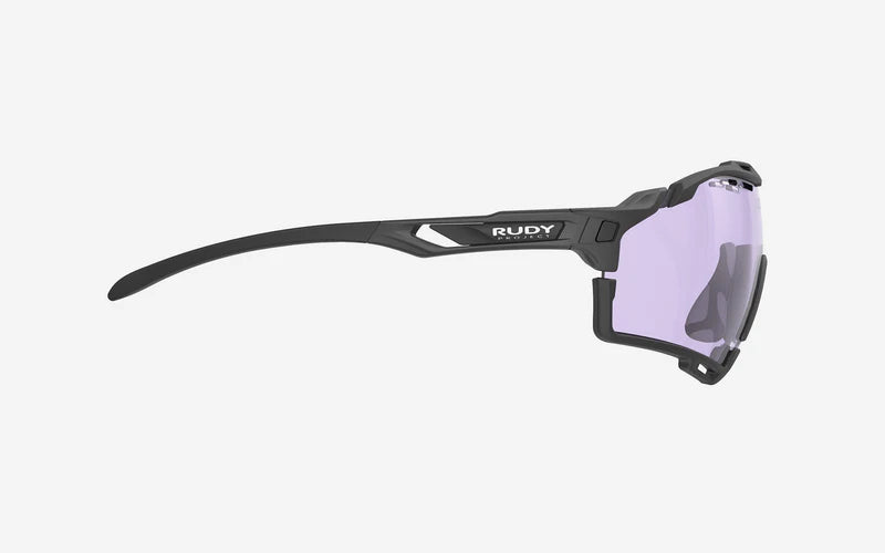 RUDY PROJECT CUTLINE Zonnebril Zwart Mat IMPACTX™ Brillenglazen Fototroop Laser Paars