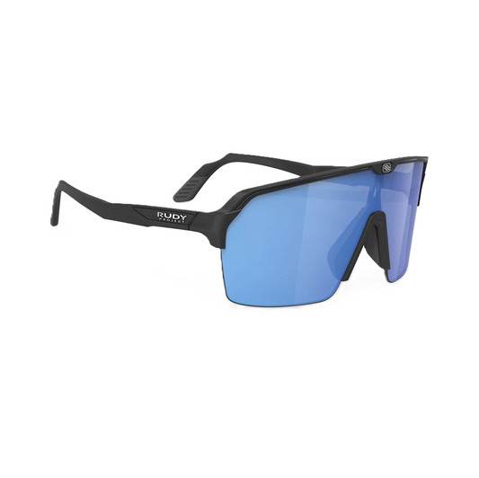 RUDY PROJECT SPINSHIELD AIR Bril Mat Zwart RP Optics Multilaser Blauwe Lenzen