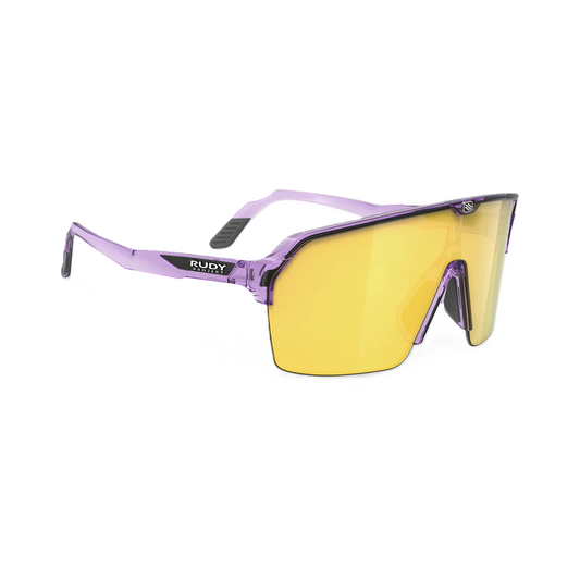 Zonnebril RUDY PROJECT SPINSHIELD AIR Crystal Lila Brillenglazen RP Optics Multilaser Geel