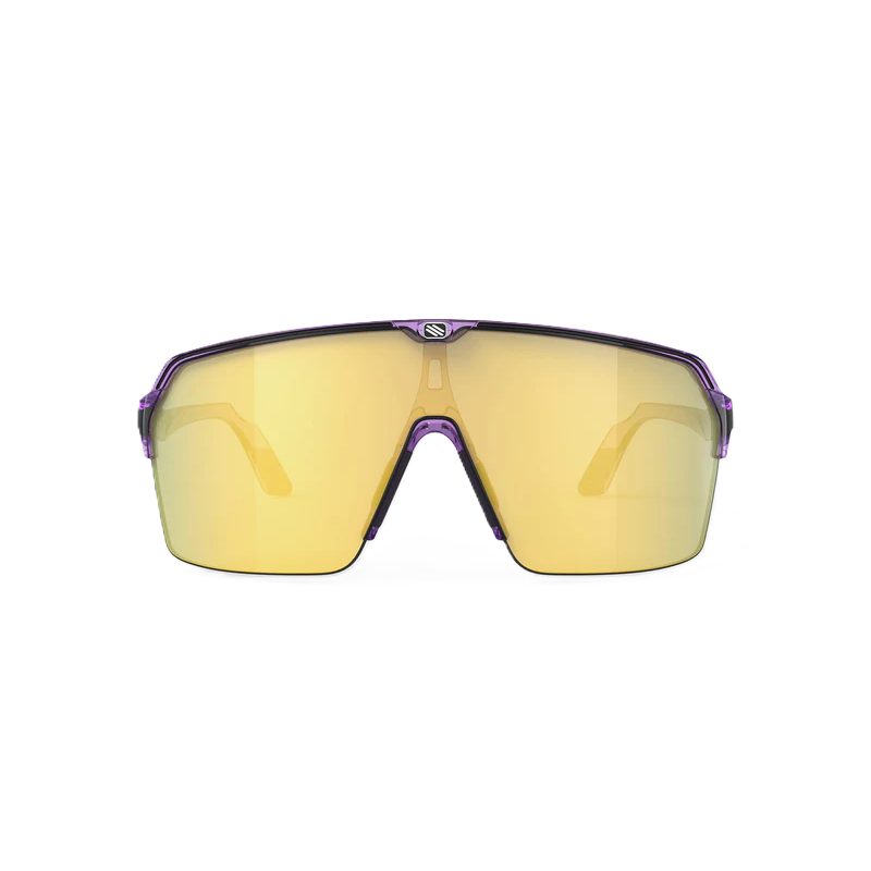 Zonnebril RUDY PROJECT SPINSHIELD AIR Crystal Lila Brillenglazen RP Optics Multilaser Geel