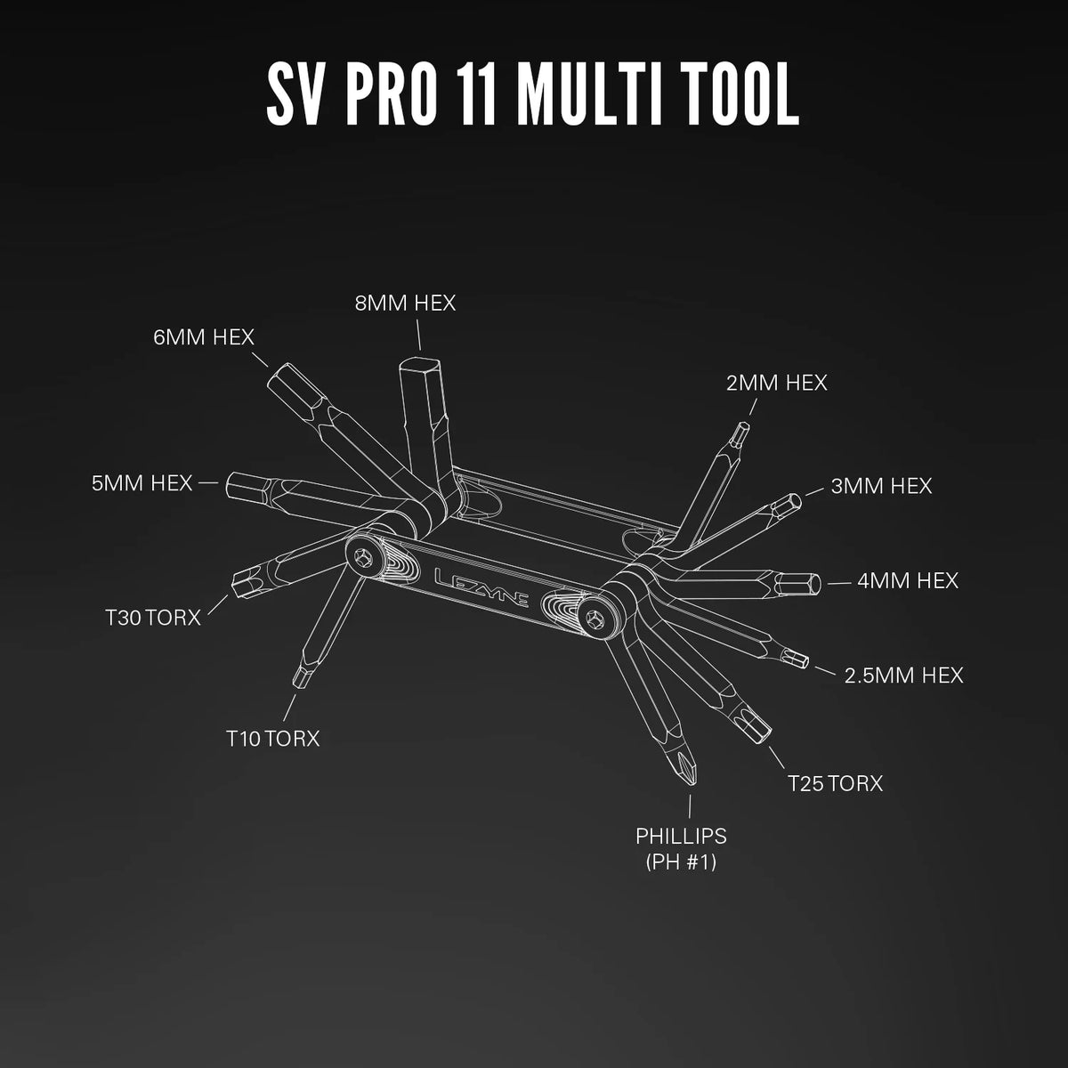 LEZYNE SV PRO 11 multitool zilver