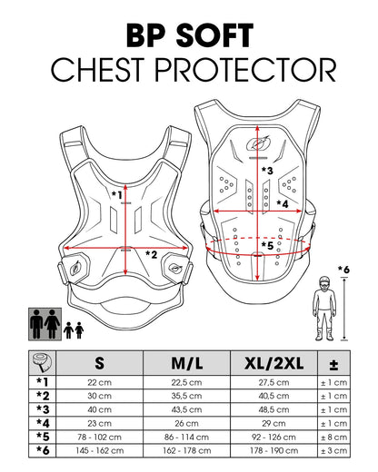 Plastron De ProtectionO'NEAL BP Soft Noir 2027