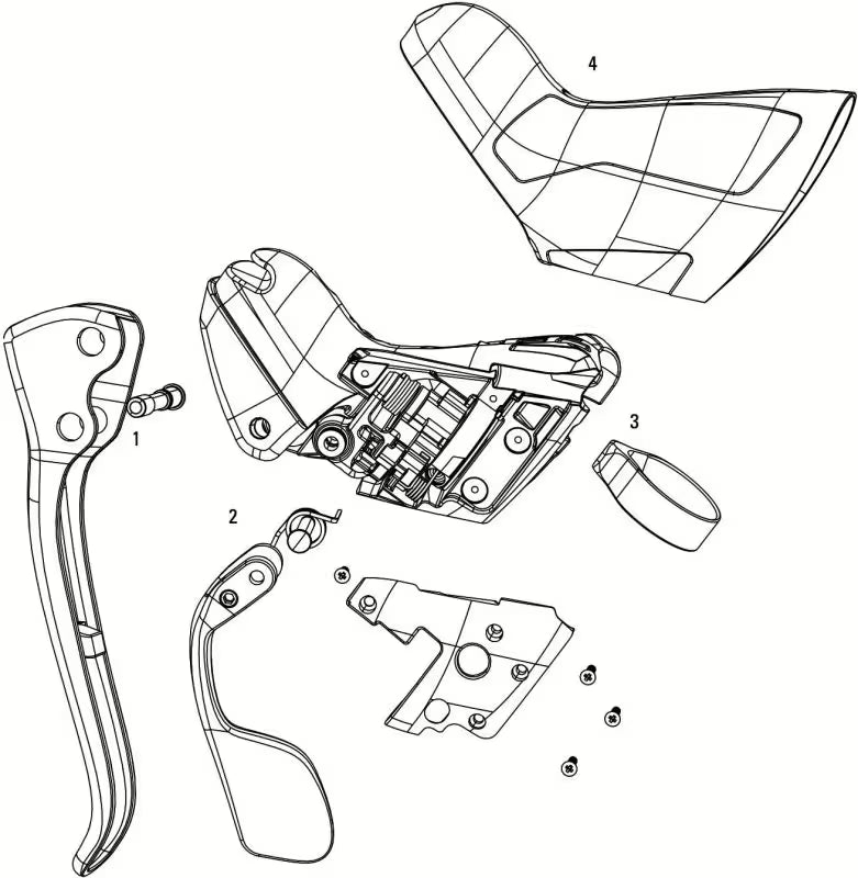 Paar SRAM RIVAL 1-remhendels