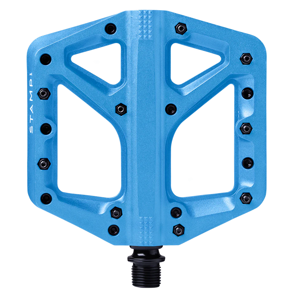 Pédales Plates CRANKBROTHERS STAMP 1 Large Bleu