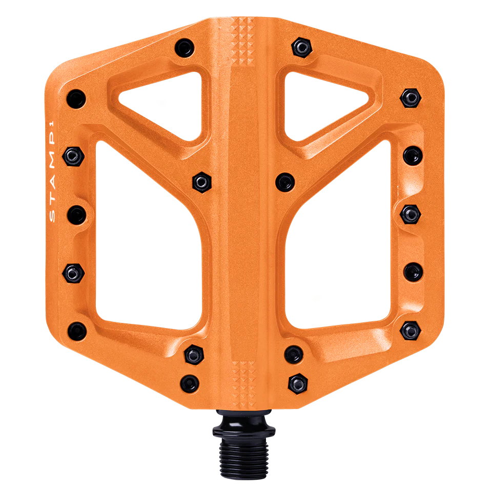 Pédales Plates CRANKBROTHERS STAMP 1 Large Orange