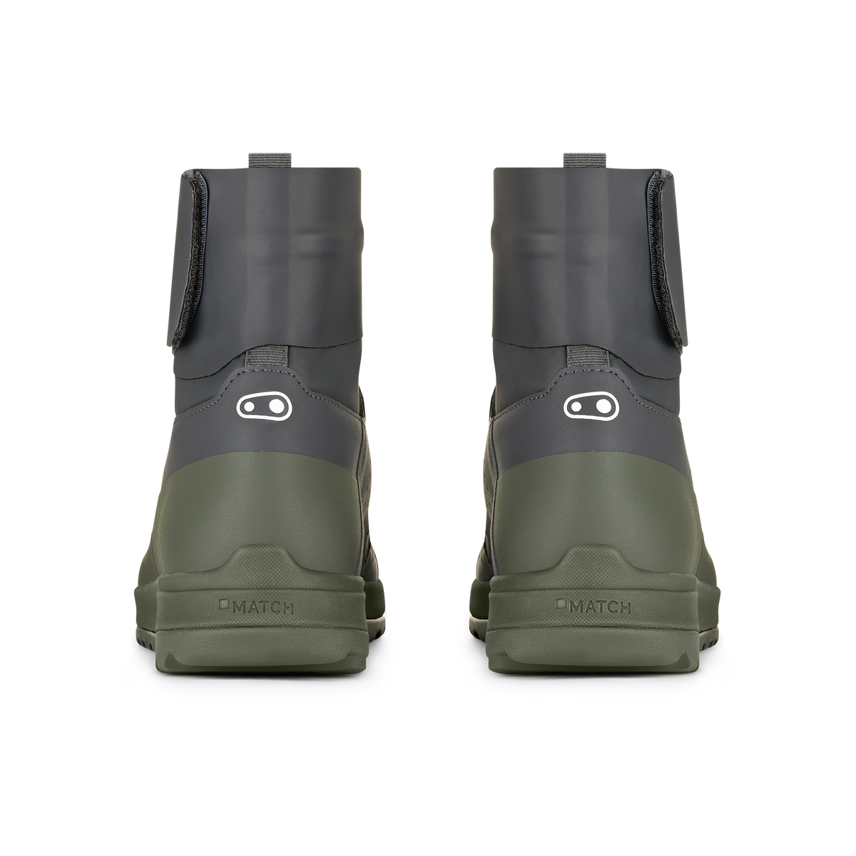 CRANKBROTHERS STAMP TRAIL SPEEDLACE SEAL MTB-schoenen grijs/groen - achteraanzicht