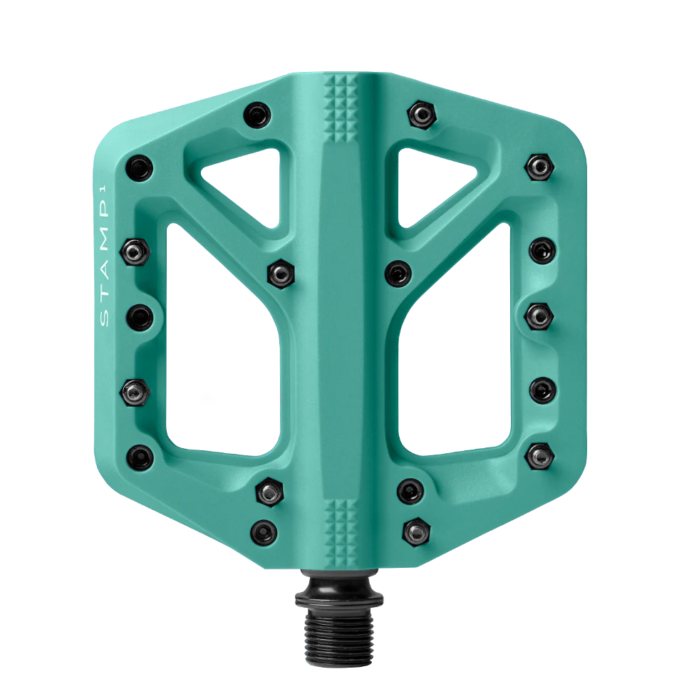 CRANKBROTHERS STAMP 1 Kleine platte pedalen Turquoise