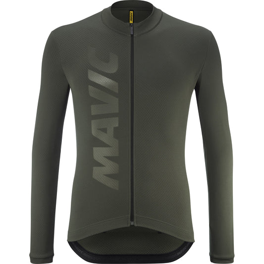 Maillot MAVIC AKSIUM THERMO Manches Longues Vert