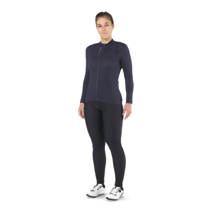 Maillot MAVIC AKSIUM Manches Longues Femme Bleu