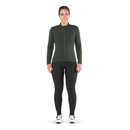 Maillot MAVIC AKSIUM THERMO Femme Manches Longues Vert