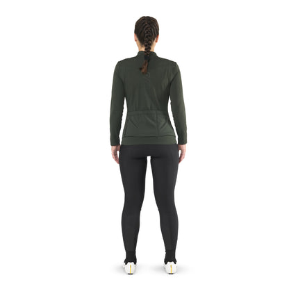 Maillot MAVIC AKSIUM THERMO Femme Manches Longues Vert