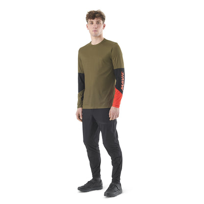 Shirt MAVIC DEEMAX ENDURO PRO Lange Mouwen Kaki
