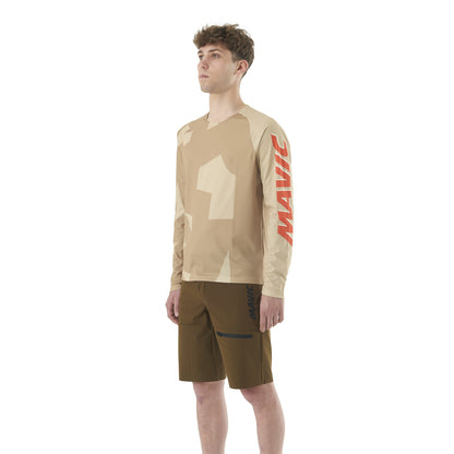 Shirt MAVIC DEEMAX ENDURO Lange Mouwen Camo Beige