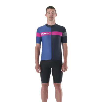 Wielershirt MAVIC KSYRIUM PRO Korte Mouwen Blauw