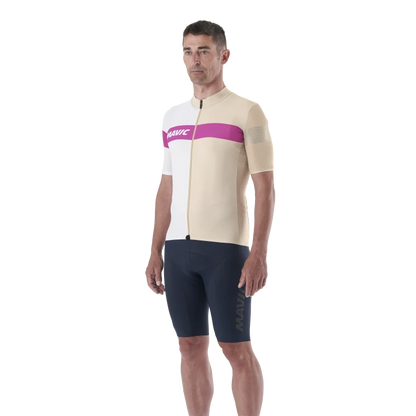 Wielershirt MAVIC KSYRIUM PRO Korte Mouwen Beige