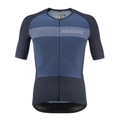 Wielershirt MAVIC COSMIC Korte Mouwen Blauw