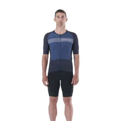 Wielershirt MAVIC COSMIC Korte Mouwen Blauw