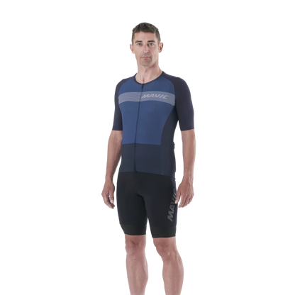 Wielershirt MAVIC COSMIC Korte Mouwen Blauw