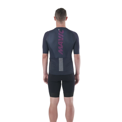 Wielershirt MAVIC COSMIC Korte Mouwen Blauw