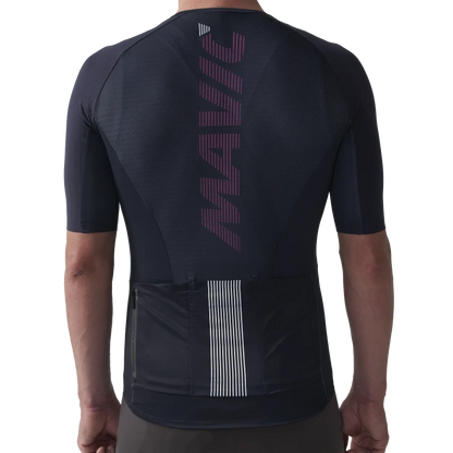 Wielershirt MAVIC COSMIC Korte Mouwen Blauw