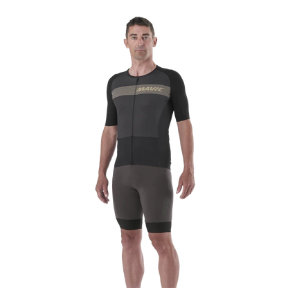 Wielershirt MAVIC COSMIC Korte Mouwen Zwart