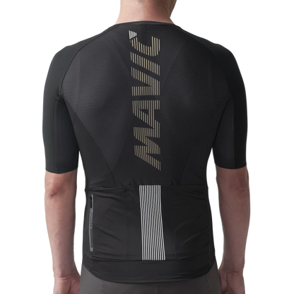 Wielershirt MAVIC COSMIC Korte Mouwen Zwart