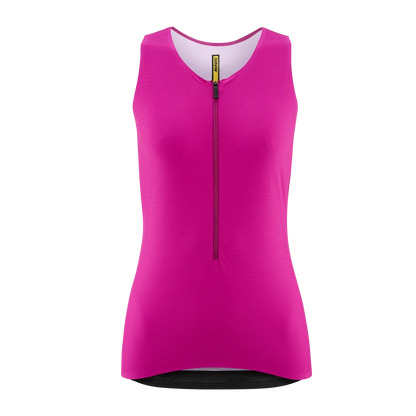 Wielershirt MAVIC AKSIUM Mouwloos Dames Fuchsia