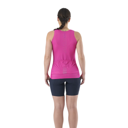 Wielershirt MAVIC AKSIUM Mouwloos Dames Fuchsia