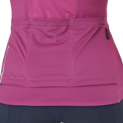 Wielershirt MAVIC AKSIUM GRAPHIC Korte Mouwen Dames Fuchsia