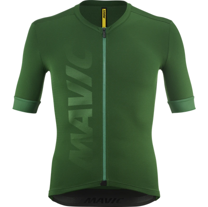 Wielershirt MAVIC AKSIUM Korte Mouwen Groen