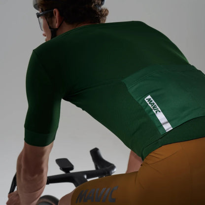 Wielershirt MAVIC AKSIUM Korte Mouwen Groen