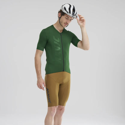 Wielershirt MAVIC AKSIUM Korte Mouwen Groen