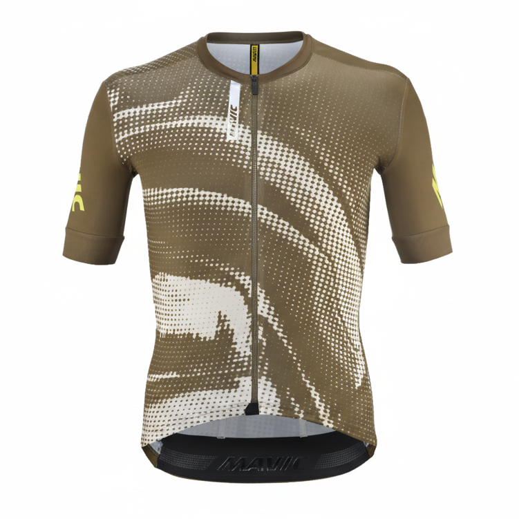 MAVIC AKSIUM GRAPHIC Korte Mouw Trui Beige/Bruin
