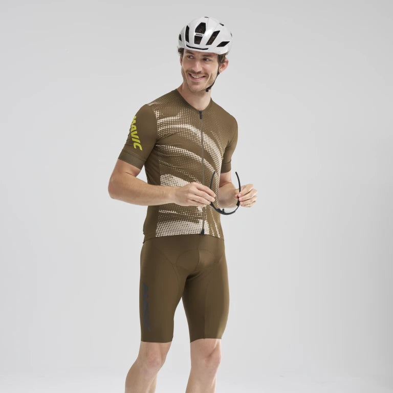 MAVIC AKSIUM GRAPHIC Korte Mouw Trui Beige/Bruin