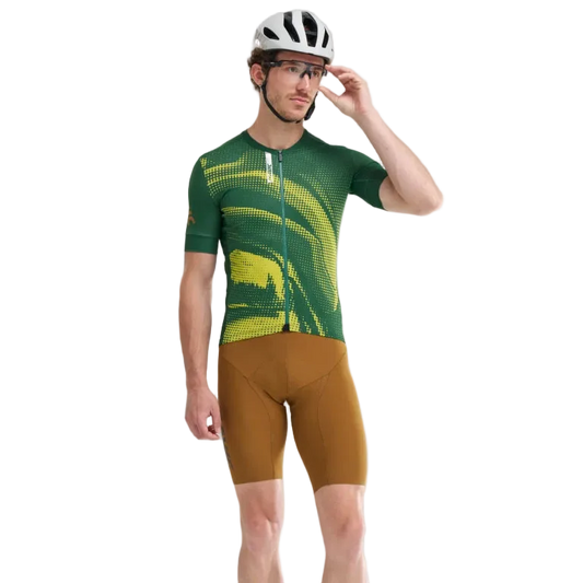 MAVIC AKSIUM GRAPHIC Korte Mouw Trui Groen/Geel