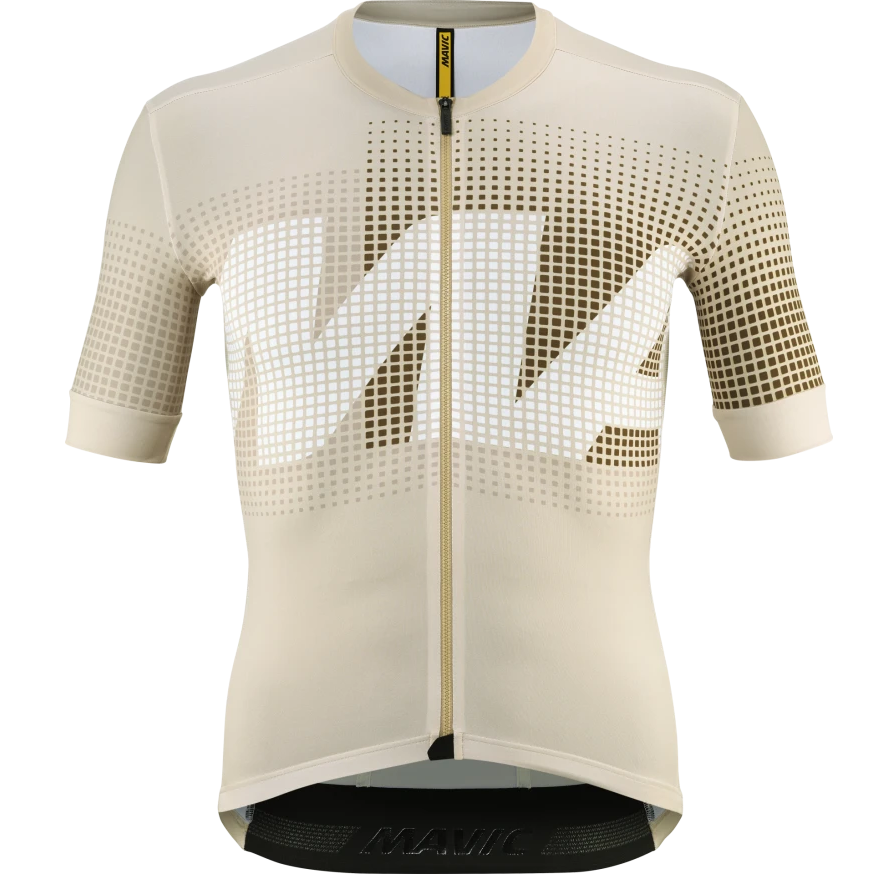Maillot MAVIC AKSIUM GRAPHIC Manches Courtes Beige