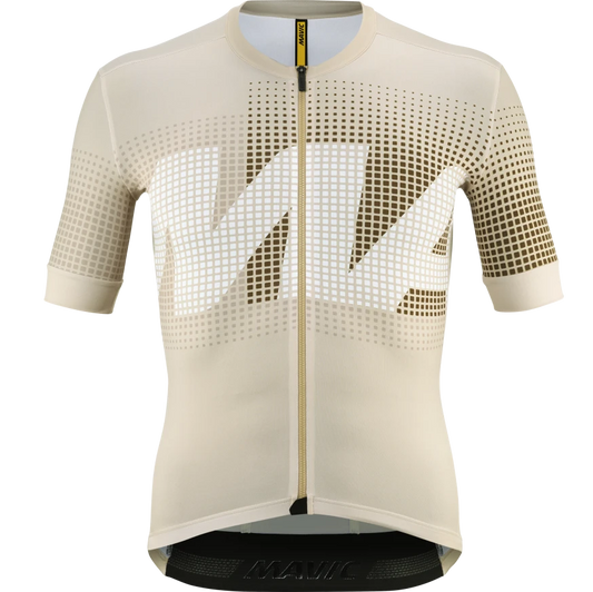 MAVIC AKSIUM GRAPHIC Korte Mouw Trui Beige