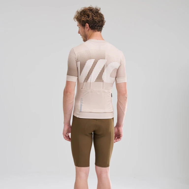 Maillot MAVIC AKSIUM GRAPHIC Manches Courtes Beige