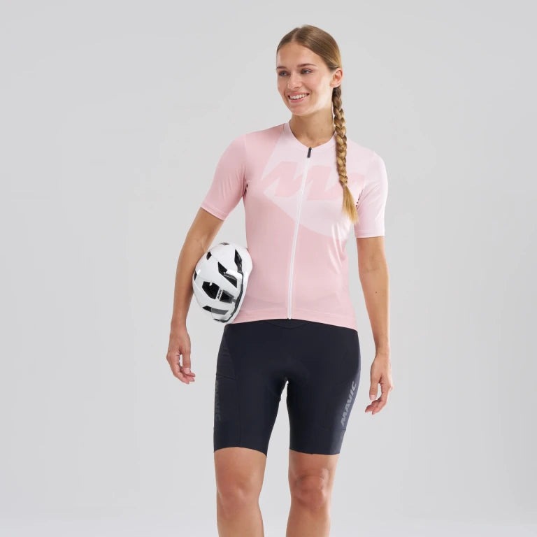 Maillot MAVIC ICON GRAPHIC Manches Courtes Femme Rose