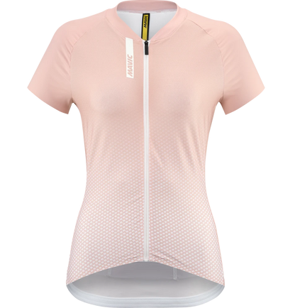 Wielershirt MAVIC AKSIUM Korte Mouwen Dames Roze