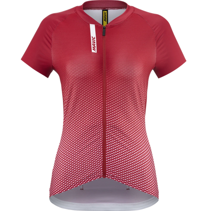 Wielrenshirt MAVIC AKSIUM Korte Mouwen Dames Rood